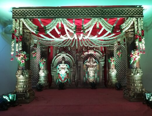 Mini Brown & White Mandapam