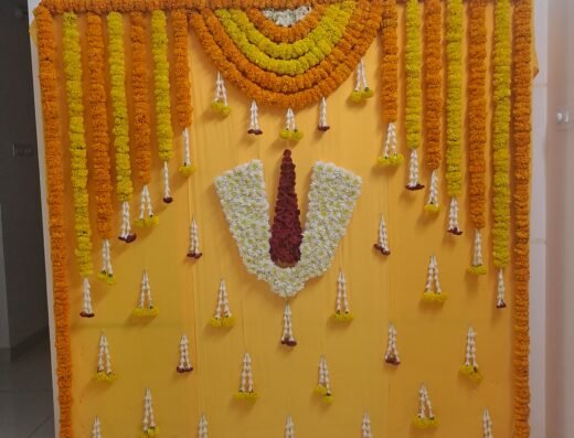 Yellow Naamam Backdrop